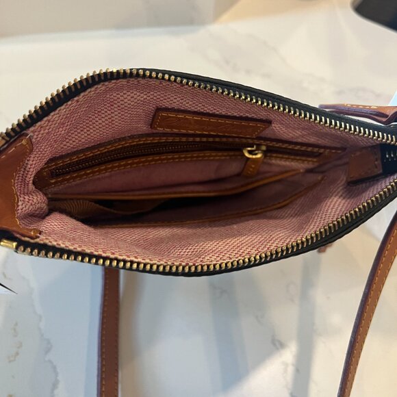 DOONEY & BOURKE BLACK LETTER CARRIER CROSSBODY BAG (NWT) - Picture 6 of 6